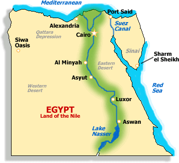 Map of Egypt